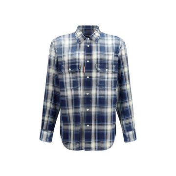 Dsquared² Multicolor Cotton Pattern Shirt