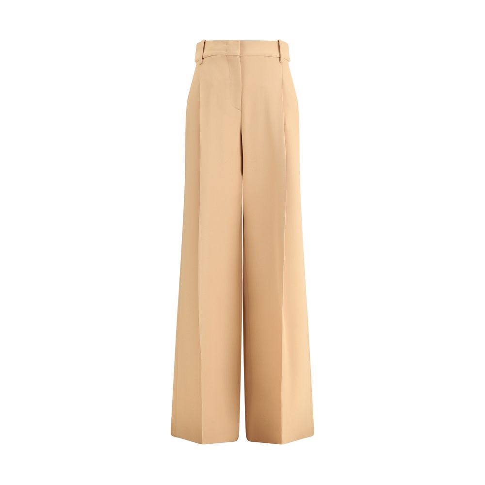 Ermanno Scervino Beige Viscose Casual Pants