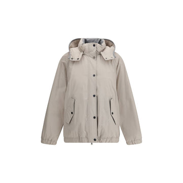Brunello Cucinelli Gray Polyester Coat