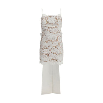 Self-Portrait White Nylon Casual Dress