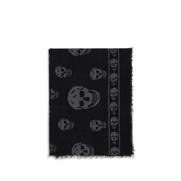 Alexander McQueen Black Modal Scarf