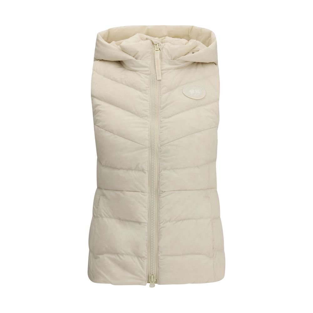 جاكيت Canada Goose بدون أكمام مع غطاء رأس قابل للإزالة