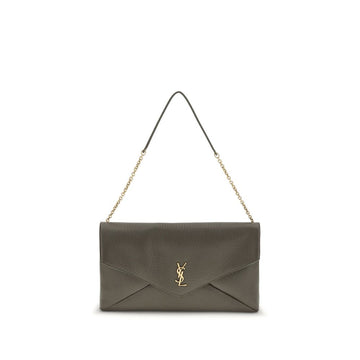 Saint Laurent Green Lamb Ovis Aries Aries Shoulder Bag