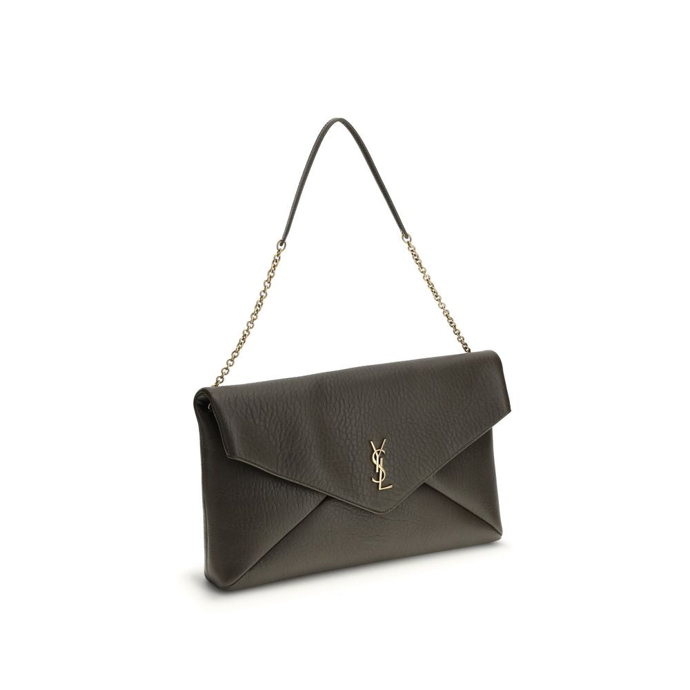 Saint Laurent Green Lamb Ovis Aries Aries Shoulder Bag