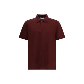 Alexander McQueen Bordeaux Cotton Polo Shirt