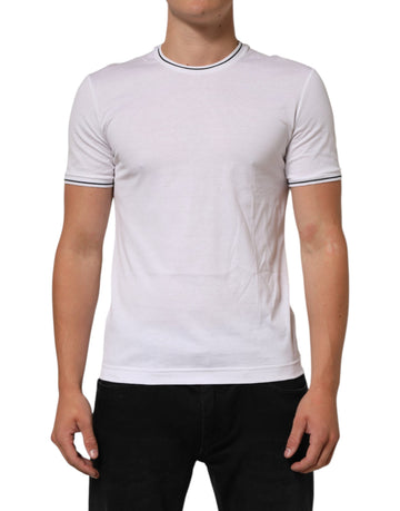 Dolce & Gabbana White Short Sleeves Round Neck Men Underwear T-shirt