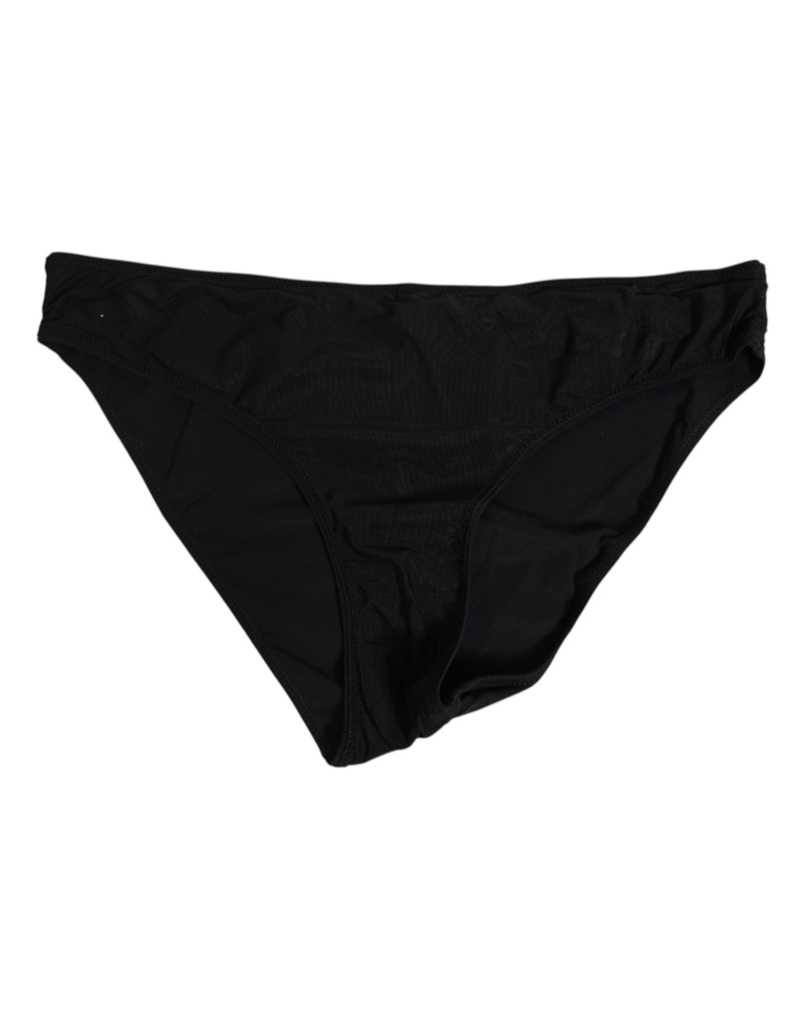 Dolce & Gabbana Black Nylon Stretch Slip Brief Women Underwear