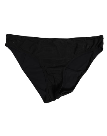 Dolce & Gabbana Black Nylon Stretch Slip Brief Women Underwear