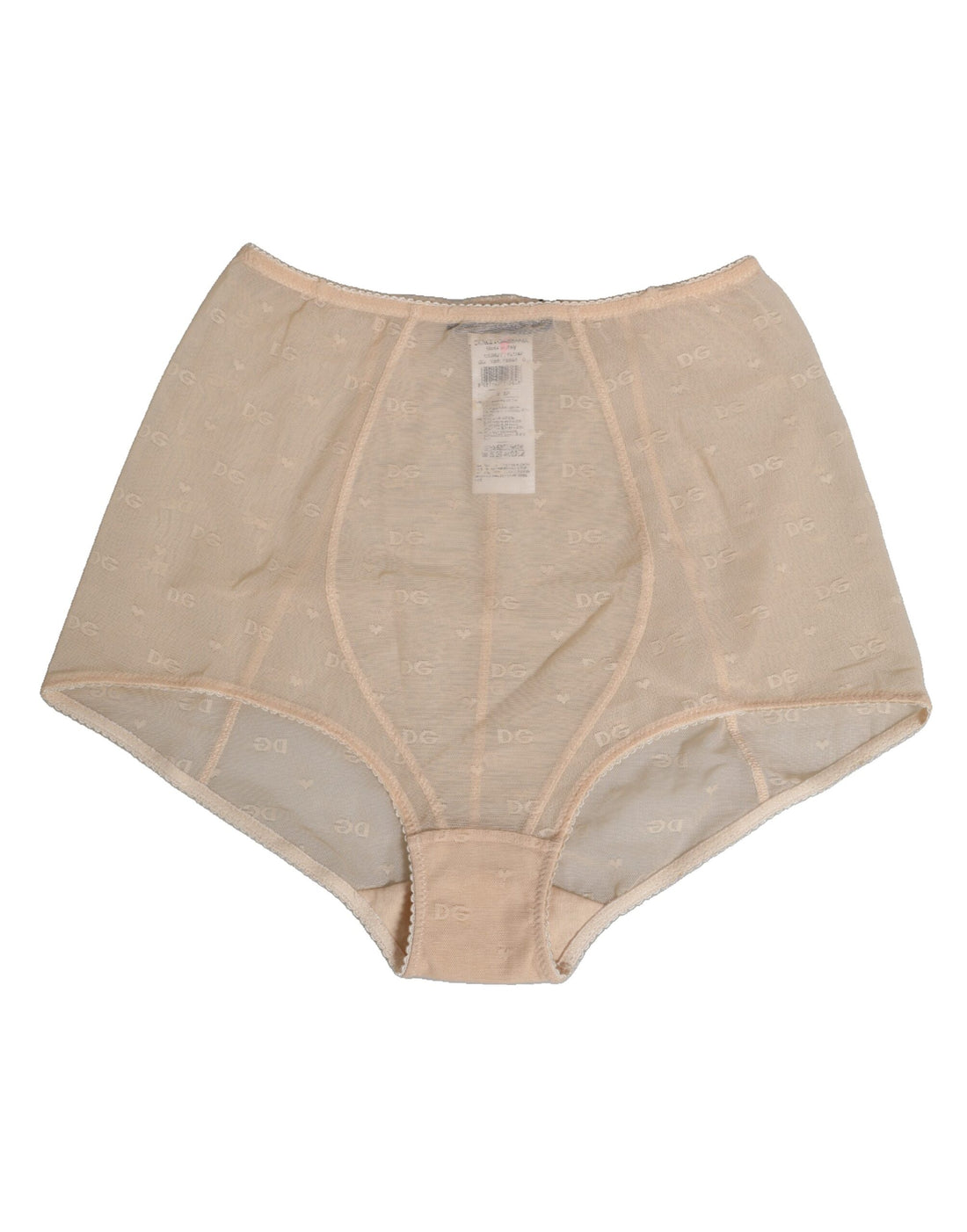 Dolce & Gabbana Beige Nylon High Waist Girdle Panty Underwear