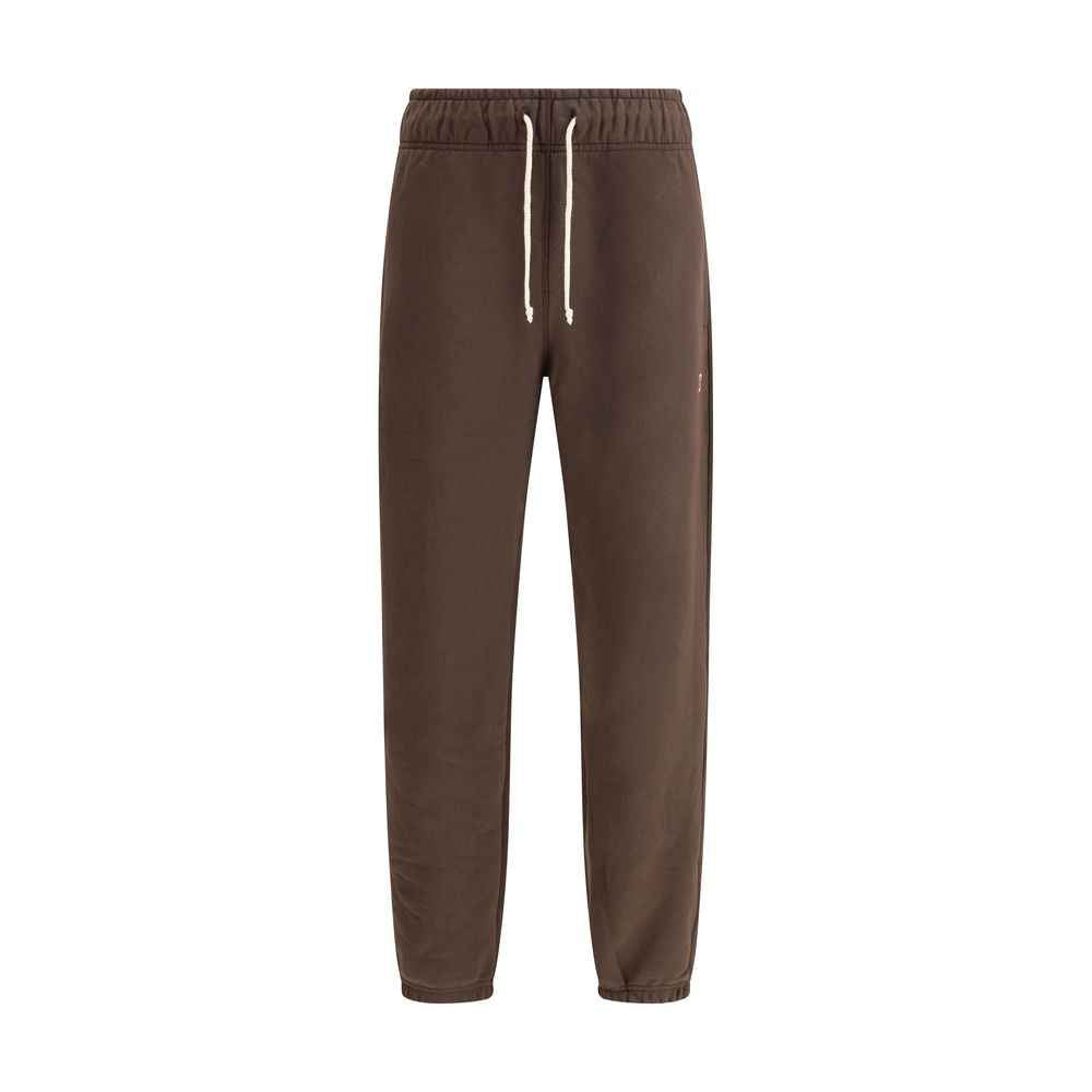 New Balance Elastic-waistband logo-patch track Pants