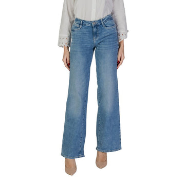 Guess Light Blue Cotton Bootcut Jean