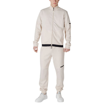 EA7 Emporio Armani Beige Cotton Sweatsuit