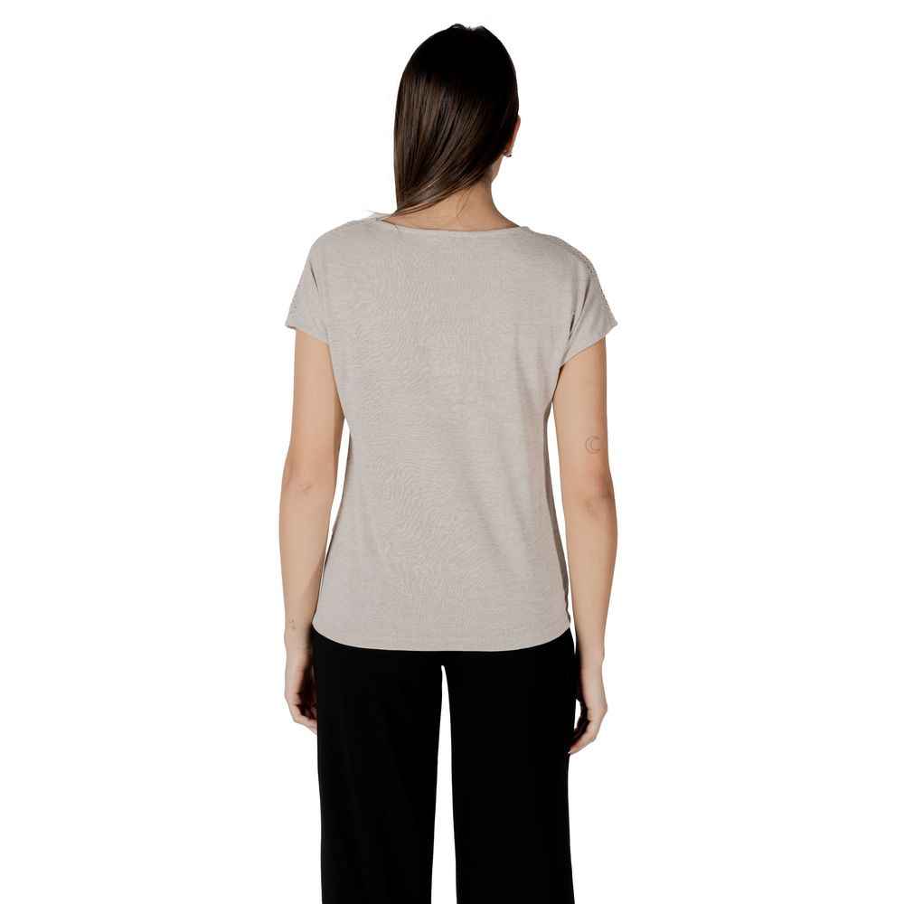 Street One Beige Polyester T-Shirt