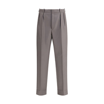 Margiela Green Fleece Wool Dress Pants