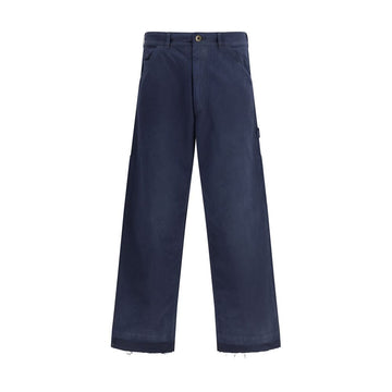 Margiela Blue Cotton Casual Pants