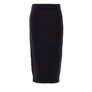 Tom Ford Black Cotton Midi Skirt