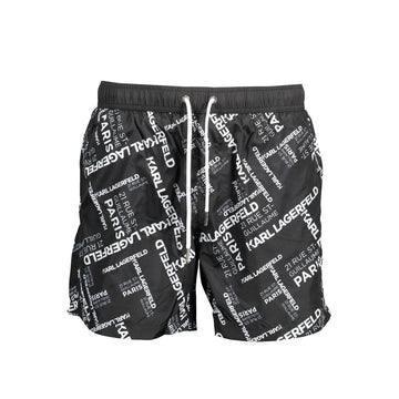 Karl Lagerfeld Black Polyester Swimwear