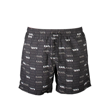 Karl Lagerfeld Black Polyester Swimwear