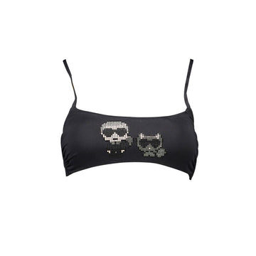 Karl Lagerfeld Black Elastane Swimwear