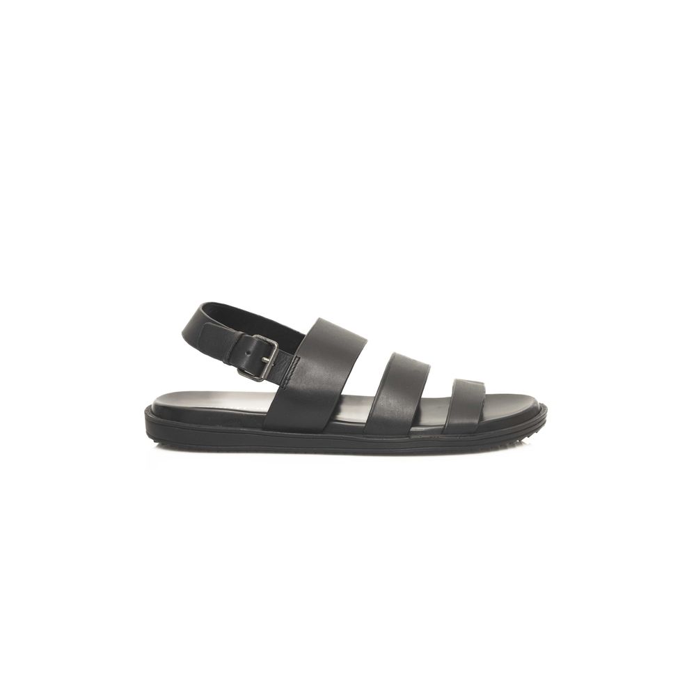 Cerruti 1881 Black Cowhide Men Sandal