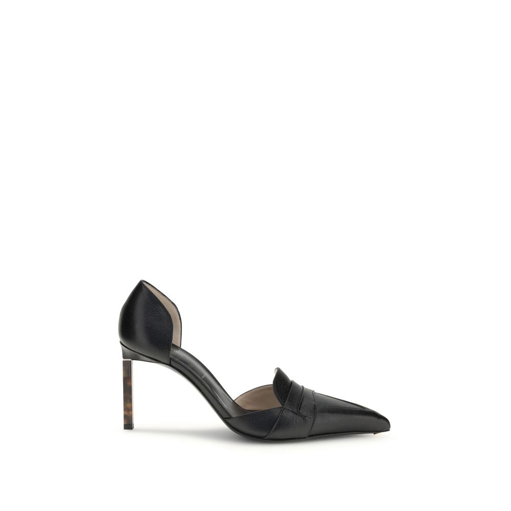 Tom Ford Black Leather High Heel Pumps