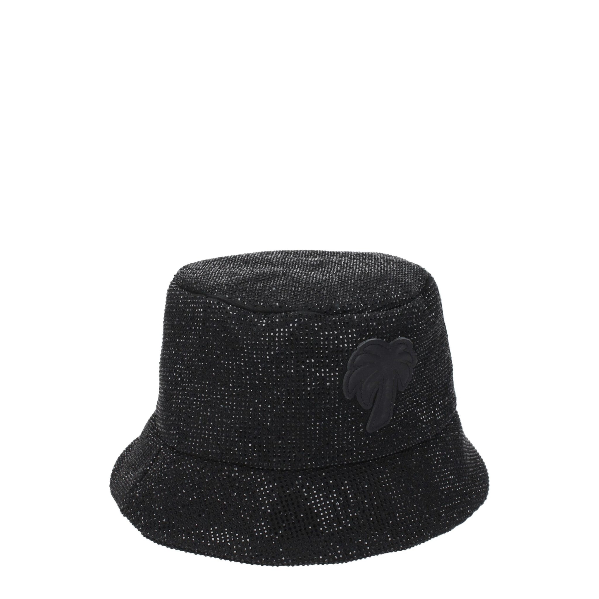 Palm Angels Black Cotton Bucket Hat
