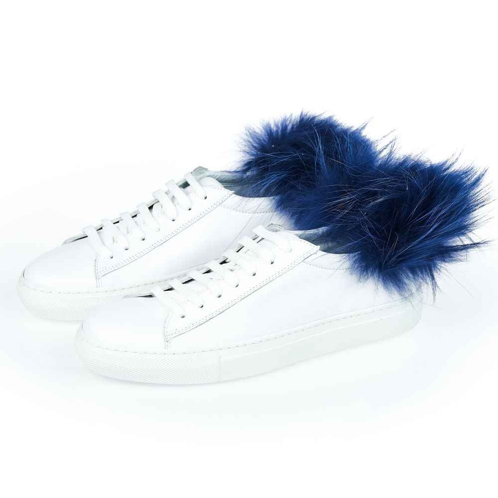 Mr&Mrs Italy White Leather Women Sneaker
