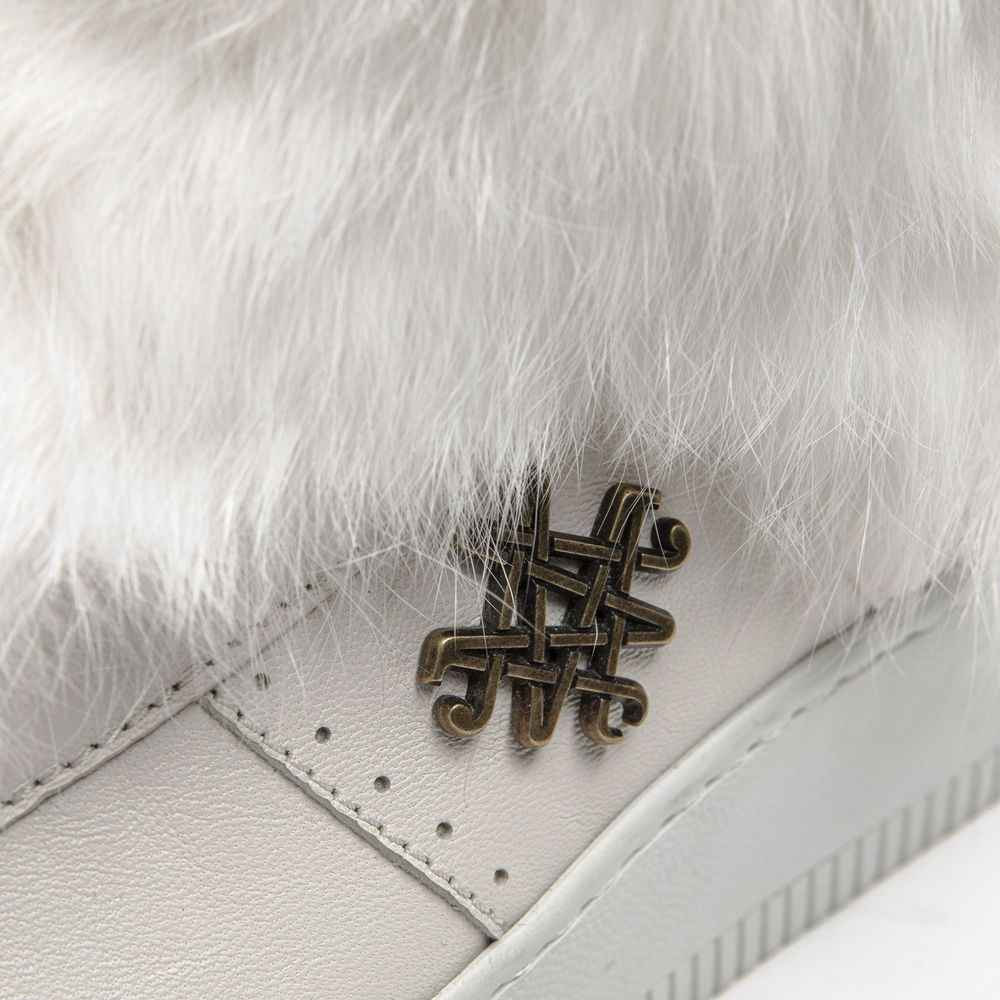 Mr&Mrs Italy White Cotton Women Sneaker