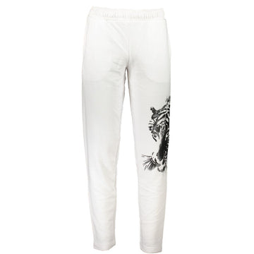 Cavalli Class White Cotton Pant