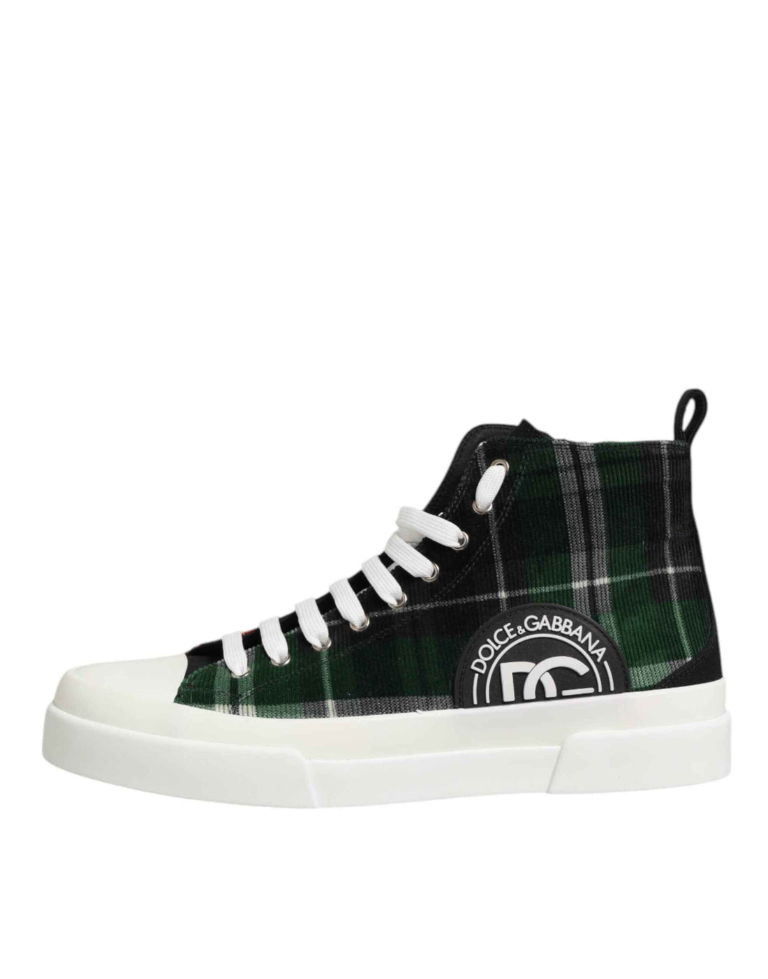 Dolce & Gabbana Multicolor DG Logo Men High Top Sneakers Shoes