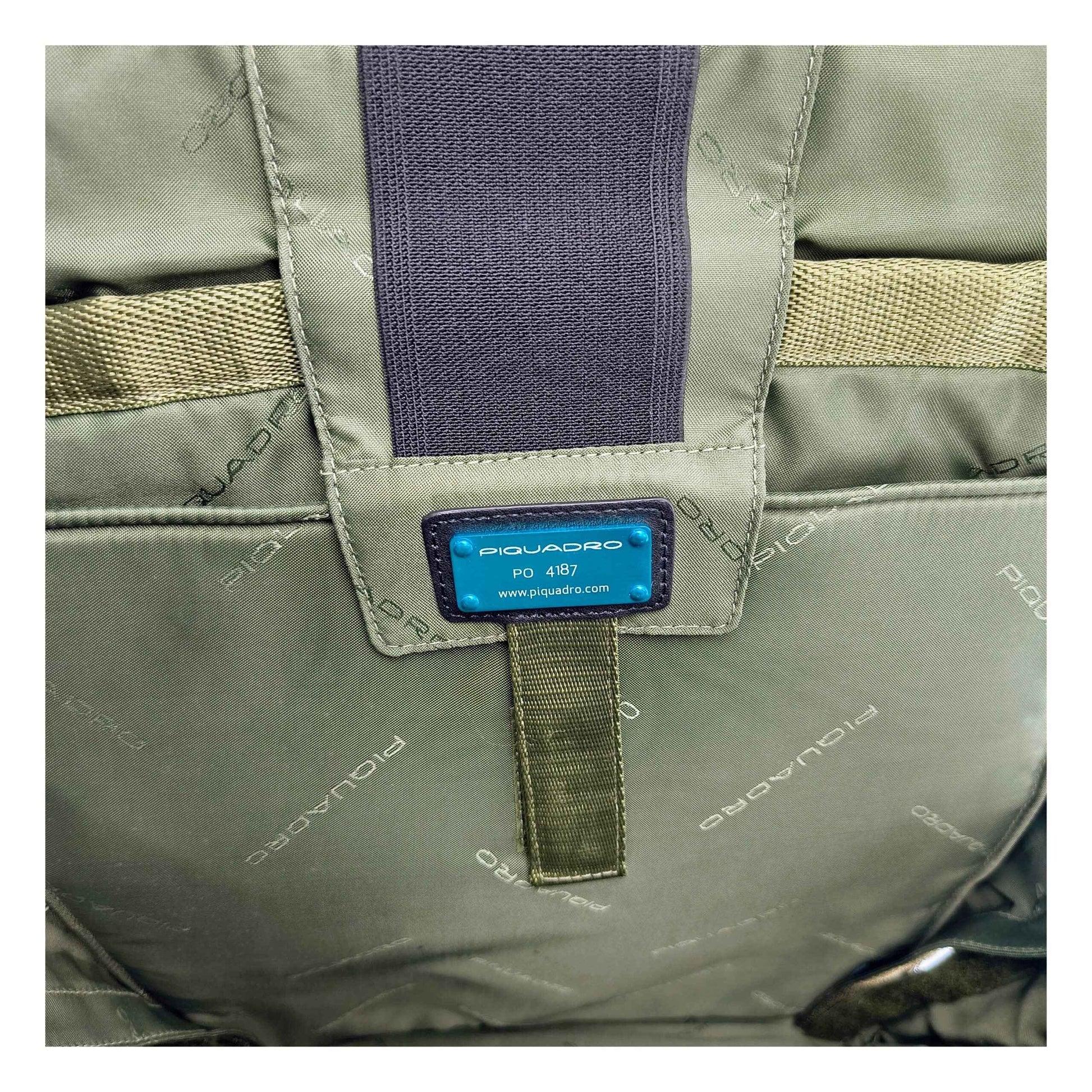 Piquadro Black Leather Backpacks