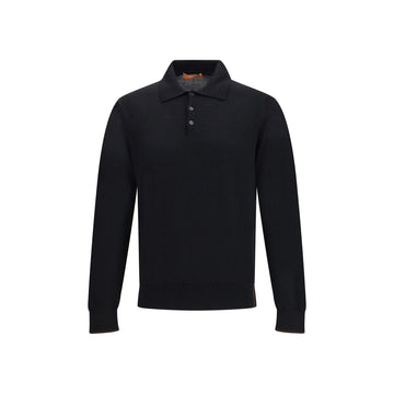 Cruna Black Wool Sweatshirt