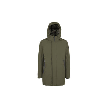 Yes Zee Green Nylon Jackets & Coat