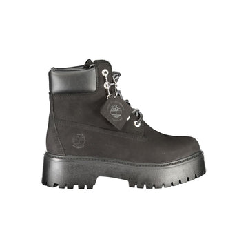 Timberland Black Leather Women Boot