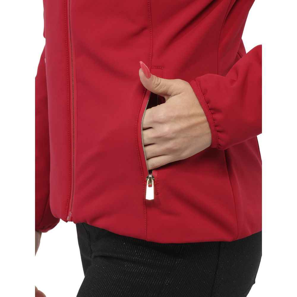 Yes Zee Red Nylon Jackets & Coat