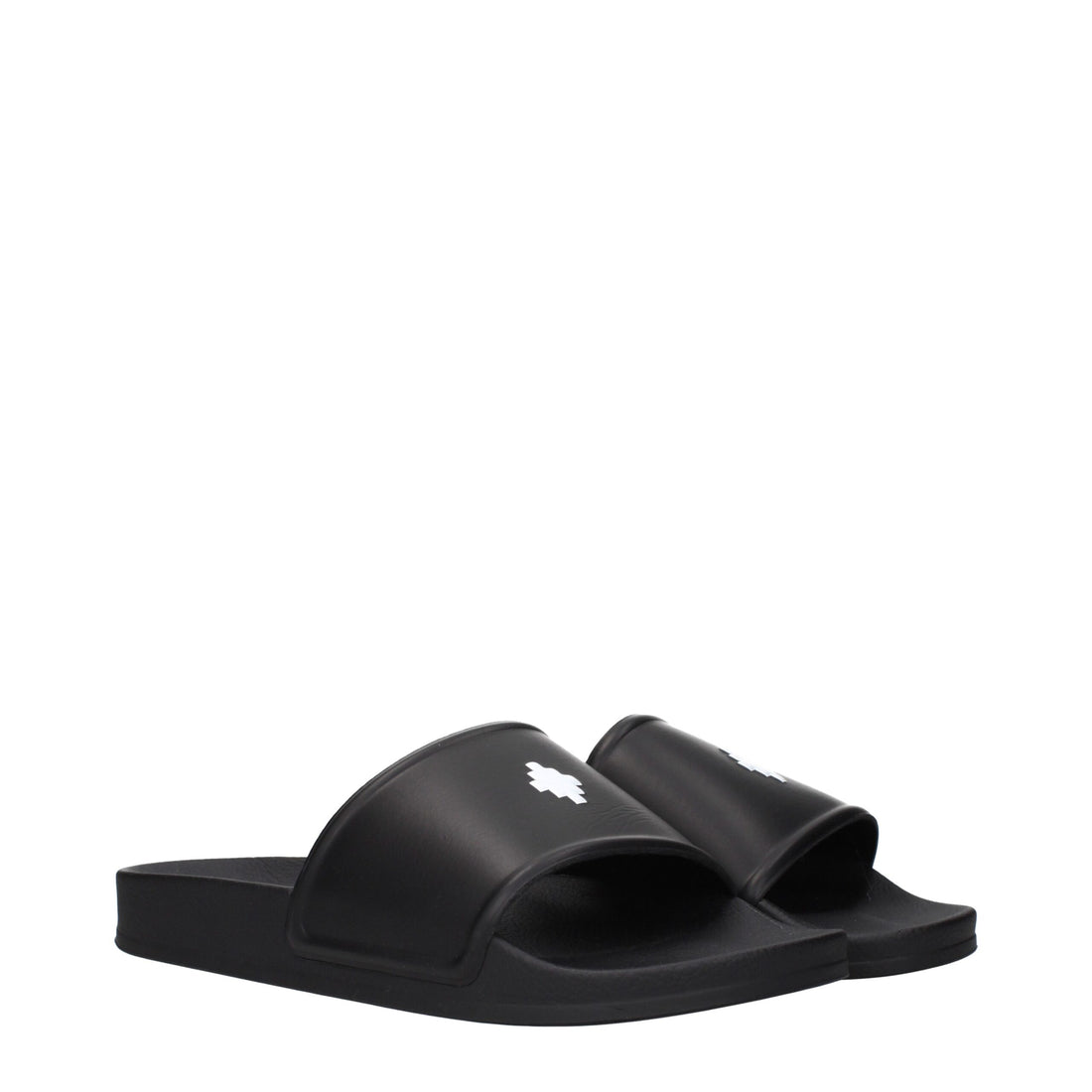 Marcelo Burlon Black Cotton Slippers