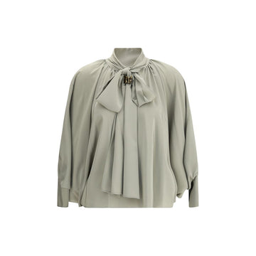 Max Mara Green Silk Blouse