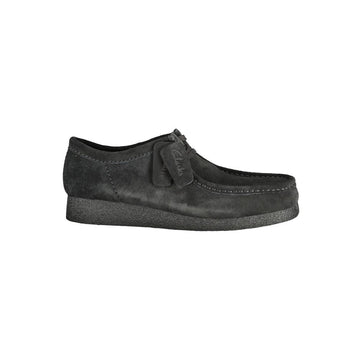 Clarks Black Leather Men Sneaker