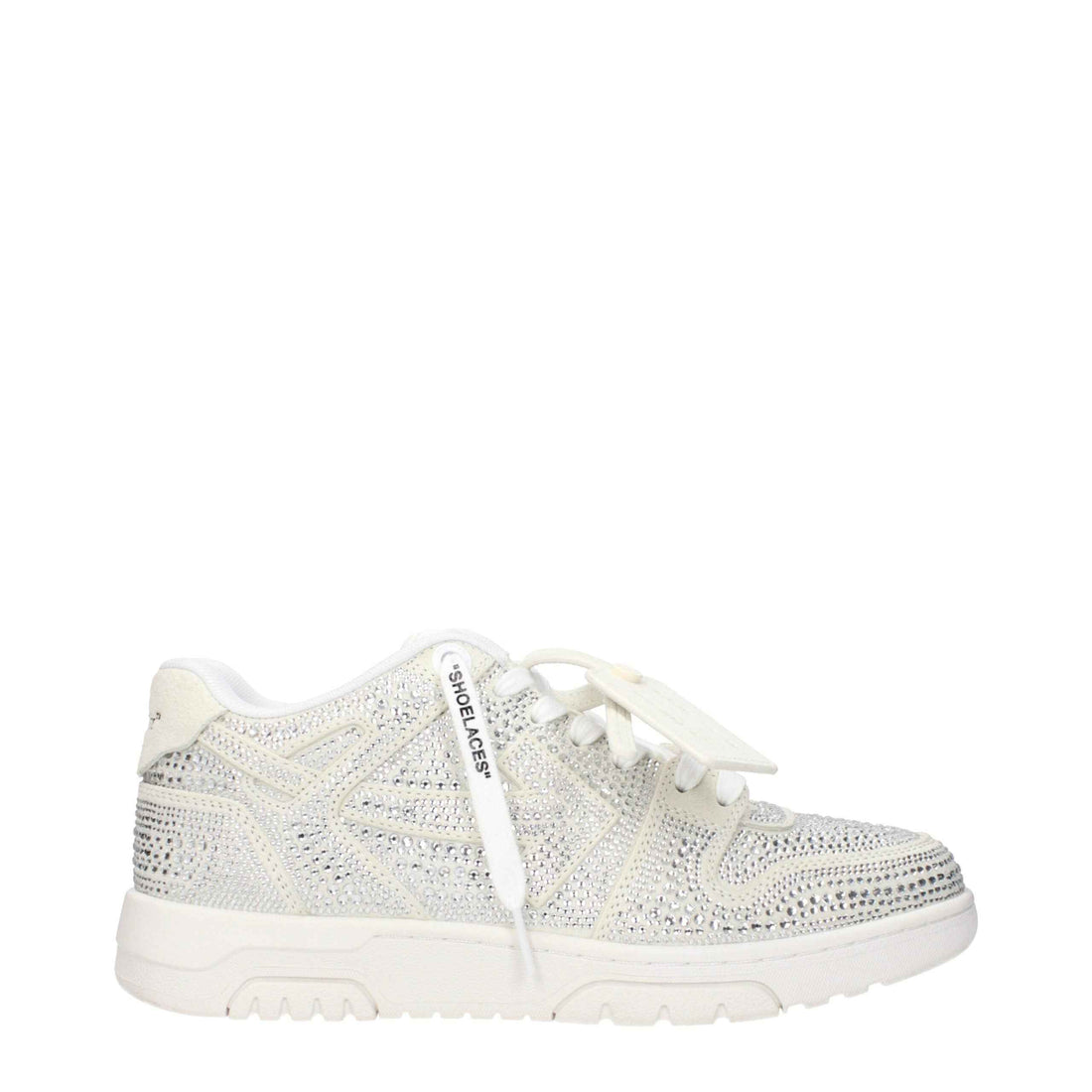 Off-White Beige Leather Low Tops