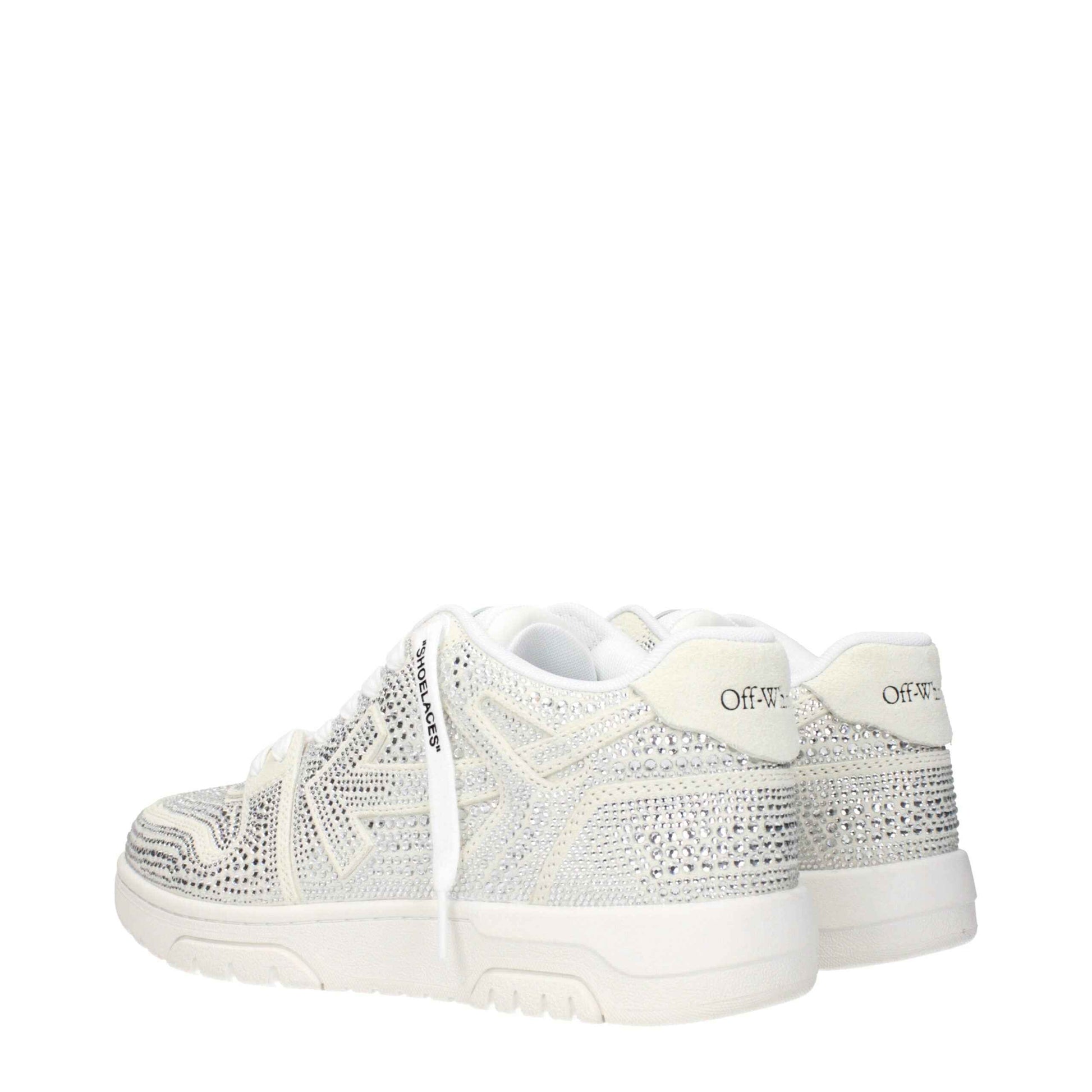 Off-White Beige Leather Low Tops