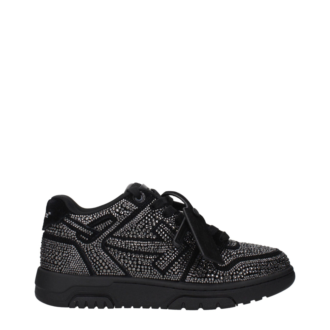 Off-White Black Leather Sneakers