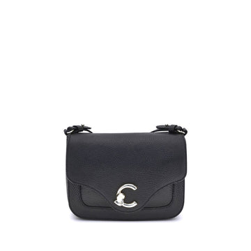 Coccinelle Black Calf Leather Bos Taurus Shoulder Bag