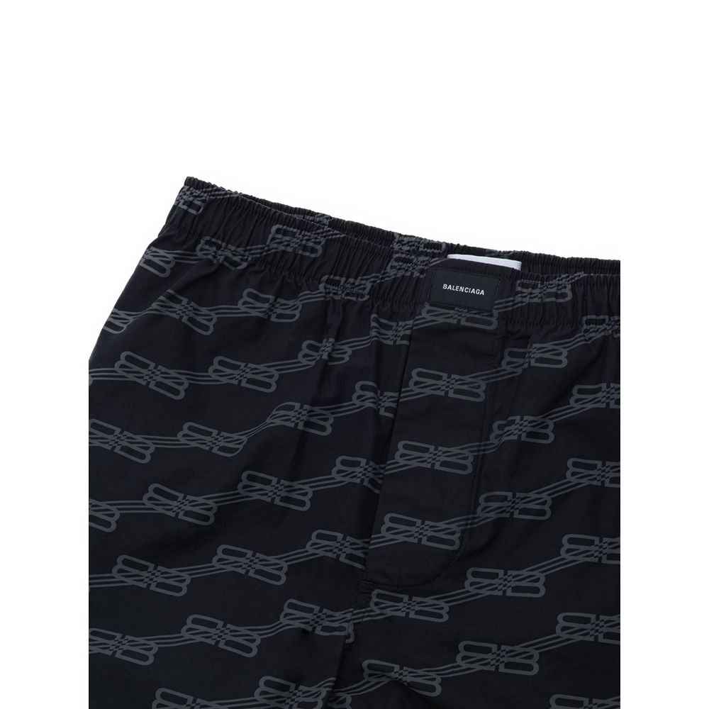 Balenciaga Black Cotton Bermuda