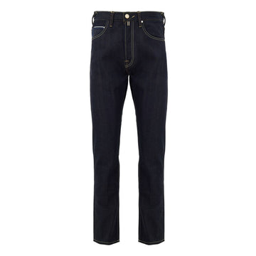 Jacob Cohen Blue Polyester Tapered Jeans