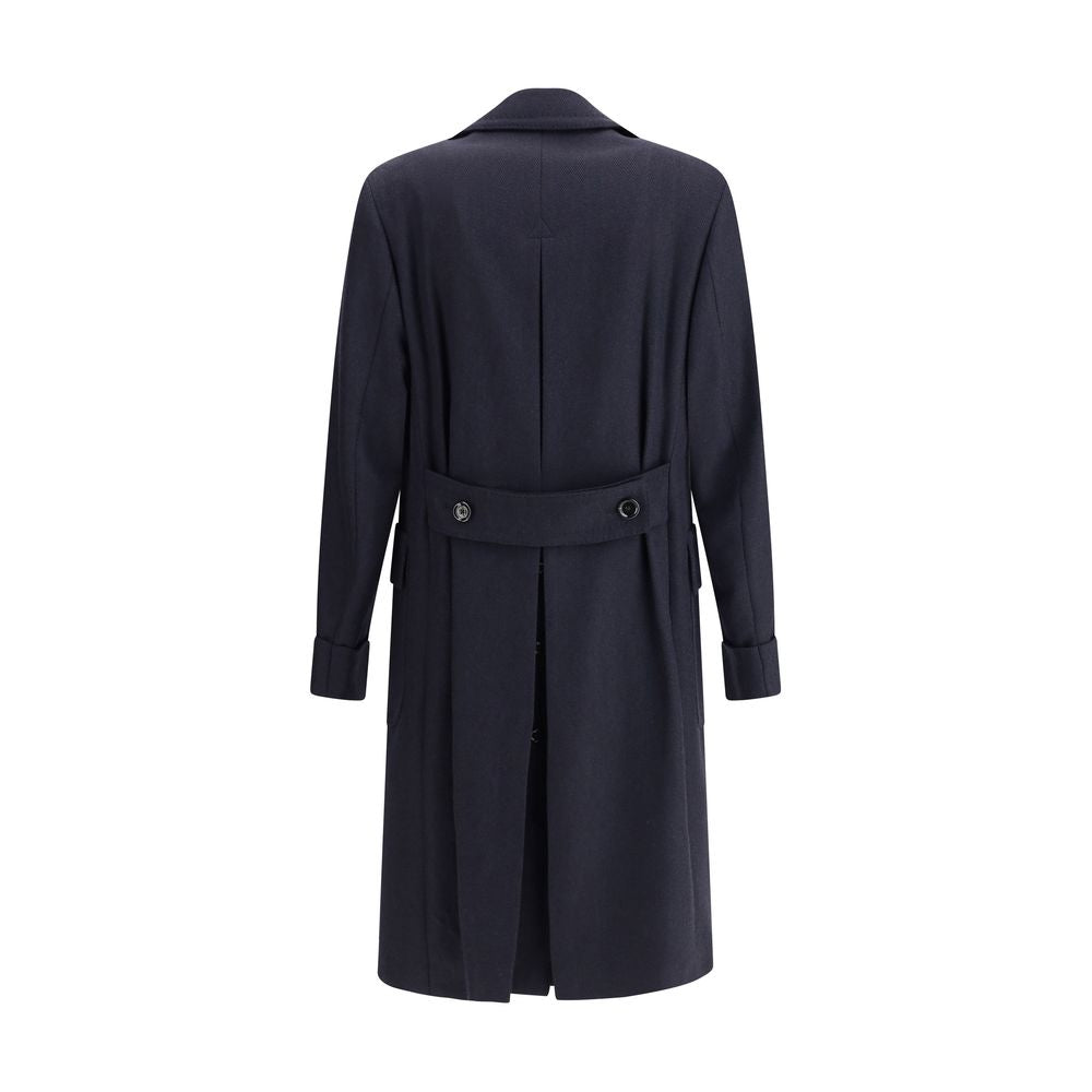Lardini Blue Wool Coat