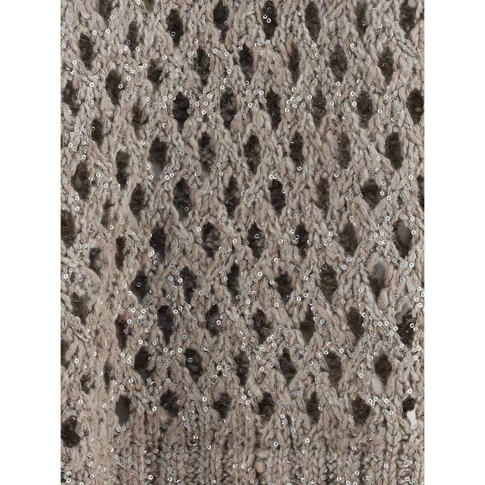 Brunello Cucinelli Dazzling Net Sweater