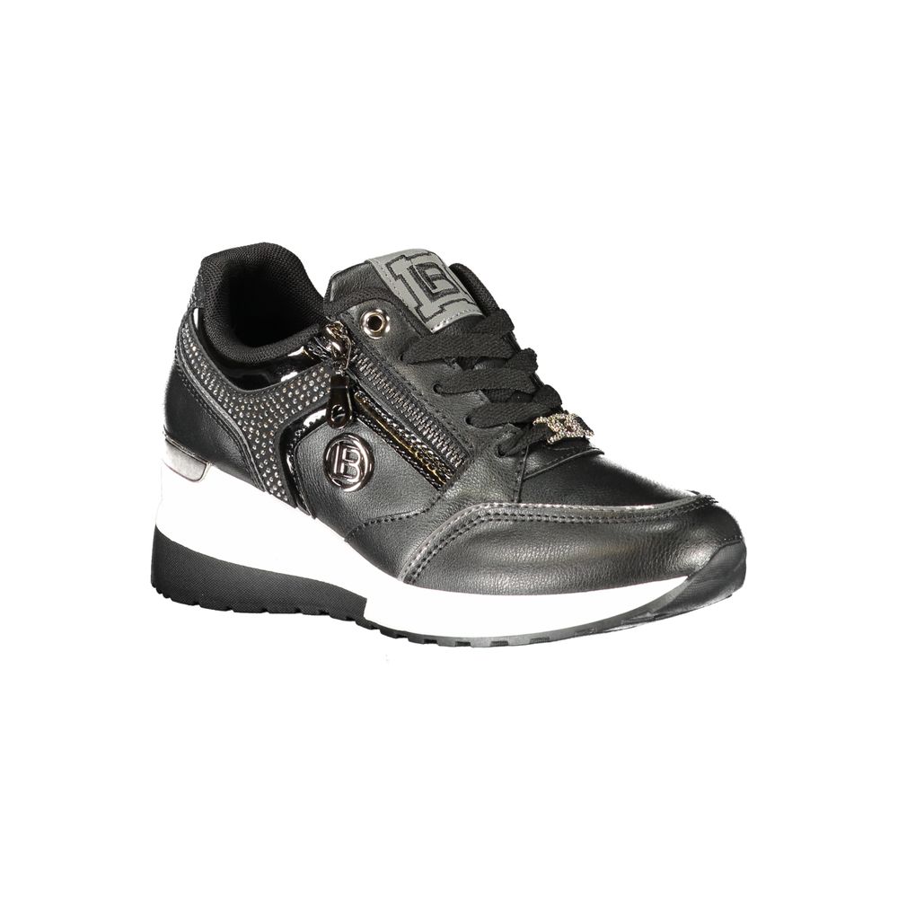 Laura Biagiotti Black Polyester Women Sneaker