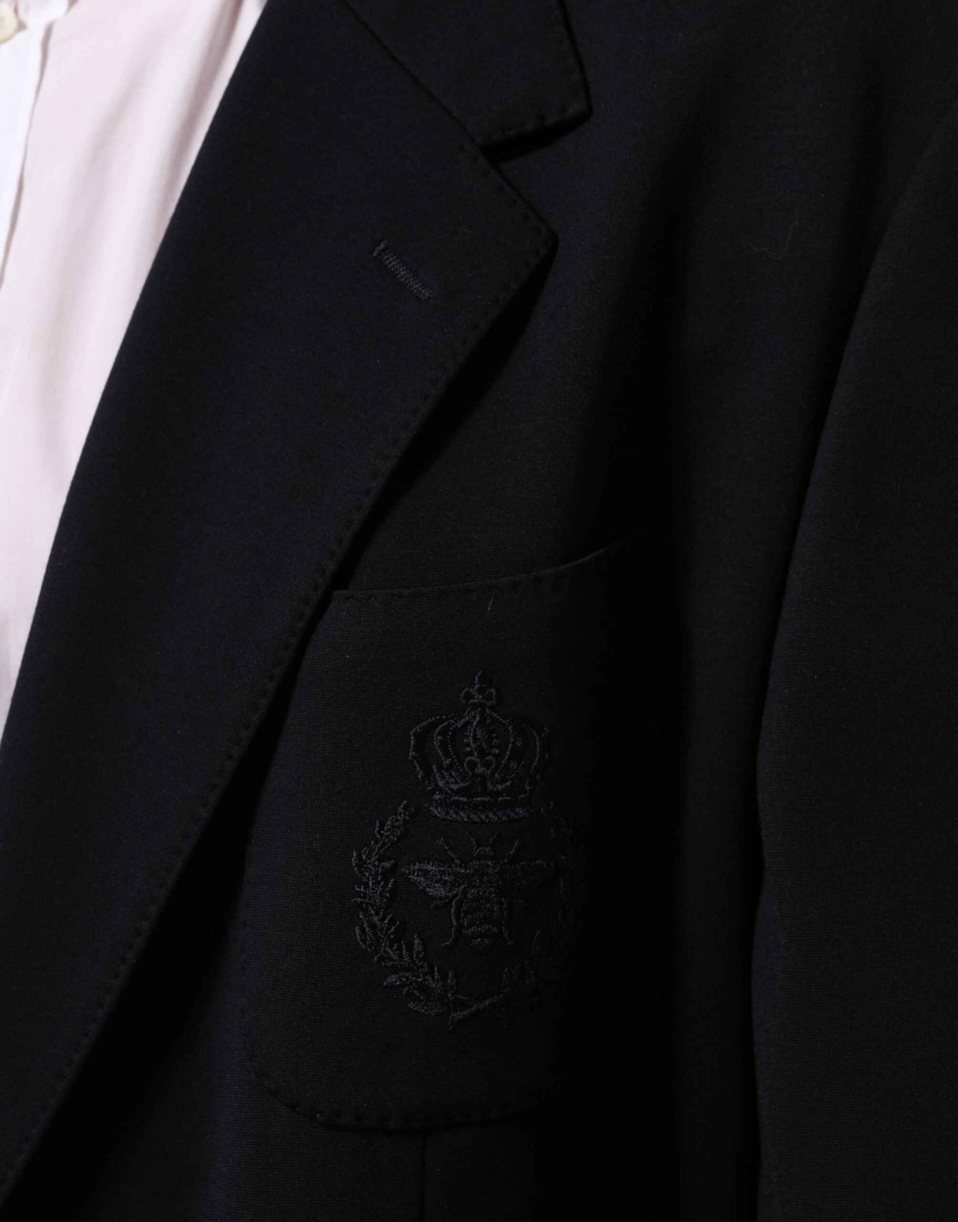Dolce & Gabbana Black Viscose 2 Buttons Suit Jacket Blazer