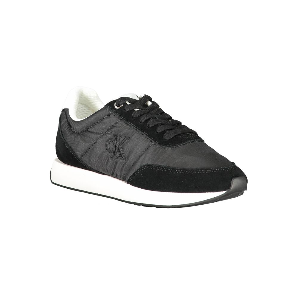 Calvin Klein Black Leather Women Sneaker