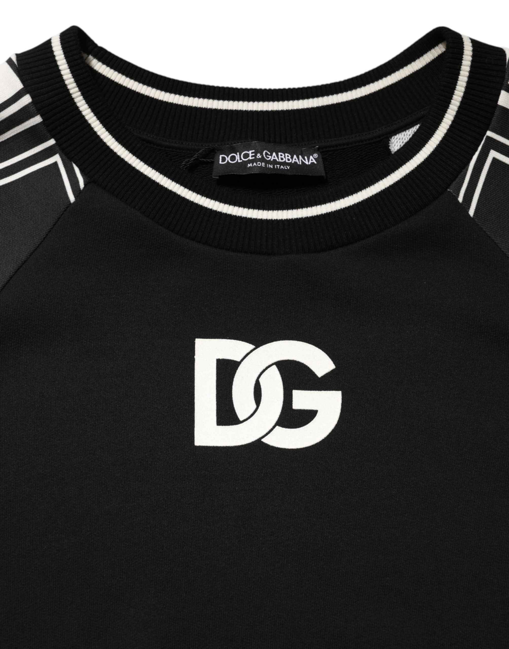 Dolce & Gabbana Black Magnificent DG Logo Sweatshirt Sweater